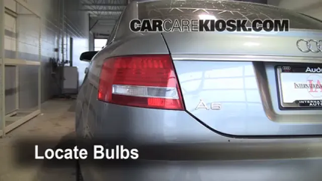 2008 Audi A6 3.2L V6 Éclairage Feux de position arrière (remplacer ampoule)